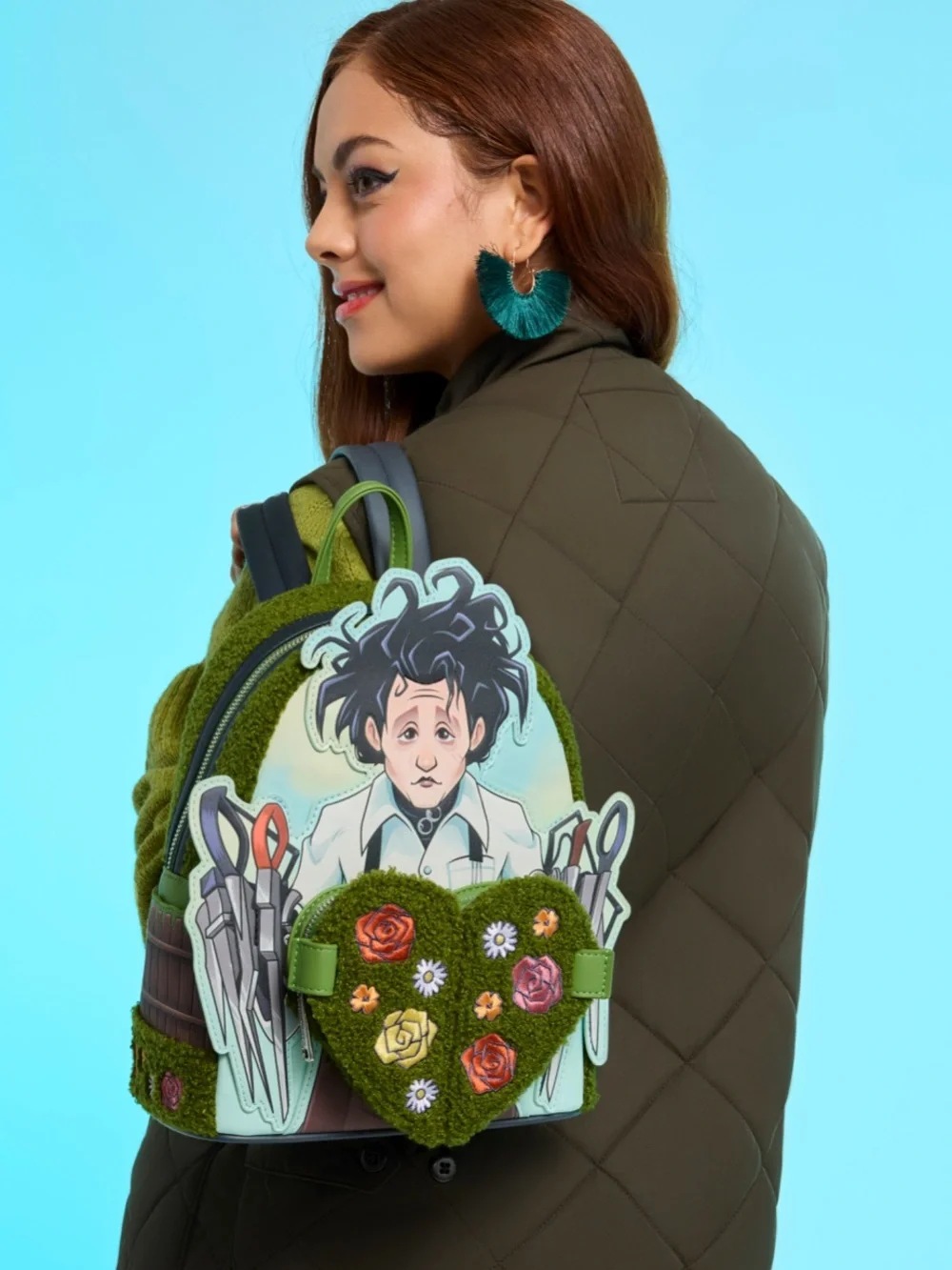 Loungefly Edward Scissorhands Sherpa Mini Backpack